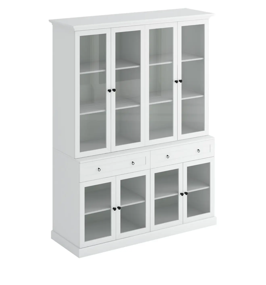 Шкаф-витрина Caprio белый