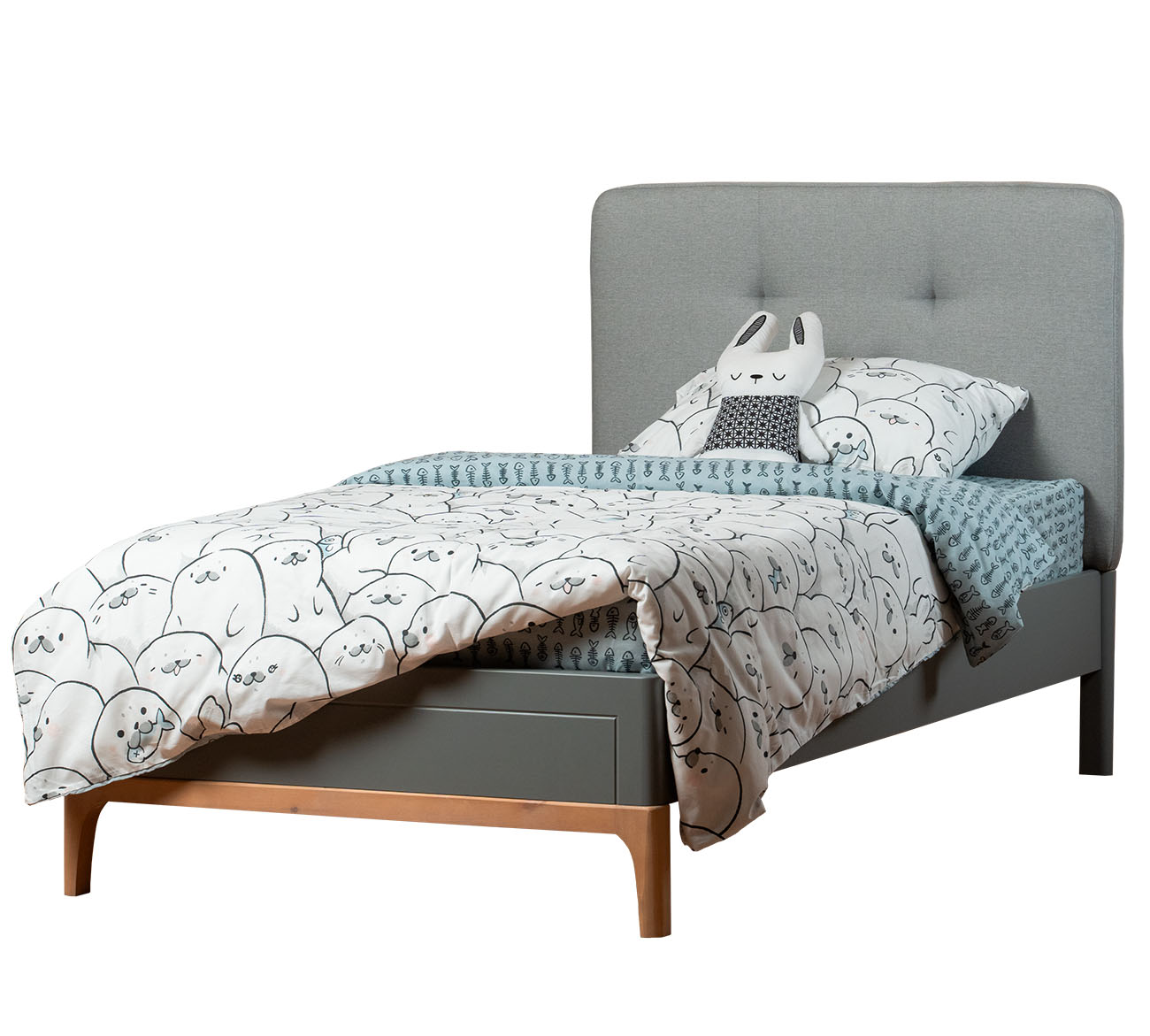 Кровать мягкая односпальная Вида №5