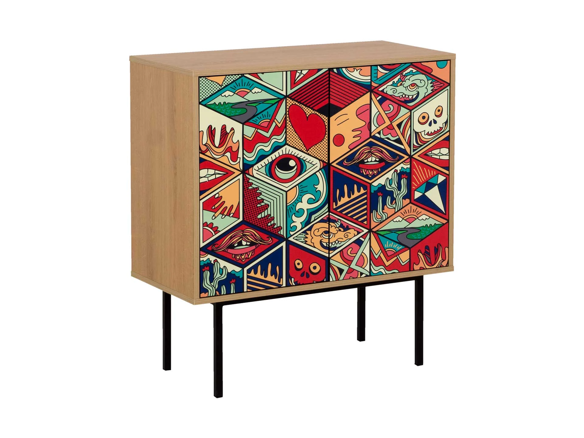 Шкаф Boho Color низкий