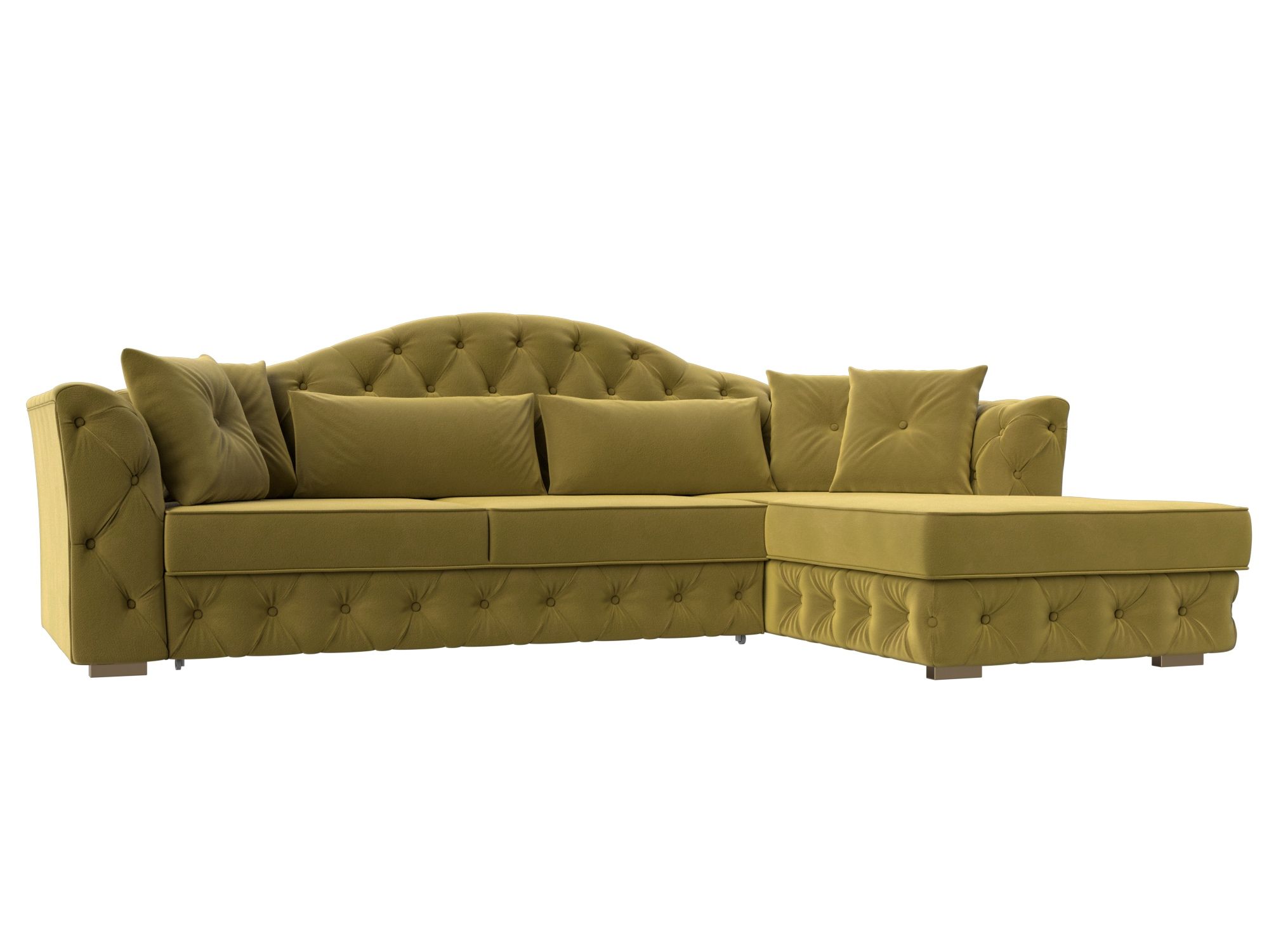 Диван угловой Артис правый угол Микровельвет