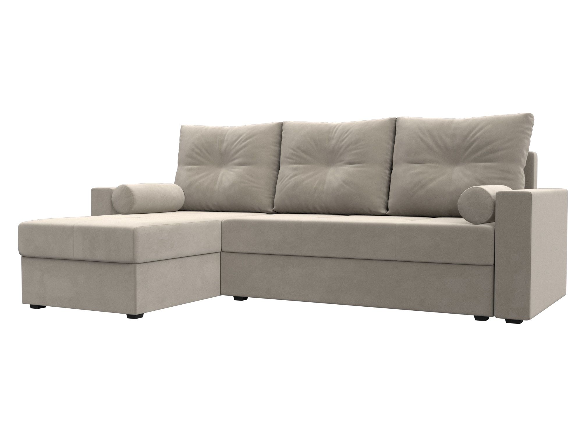 Диван угловой Верона Лайт левый угол Микровельвет