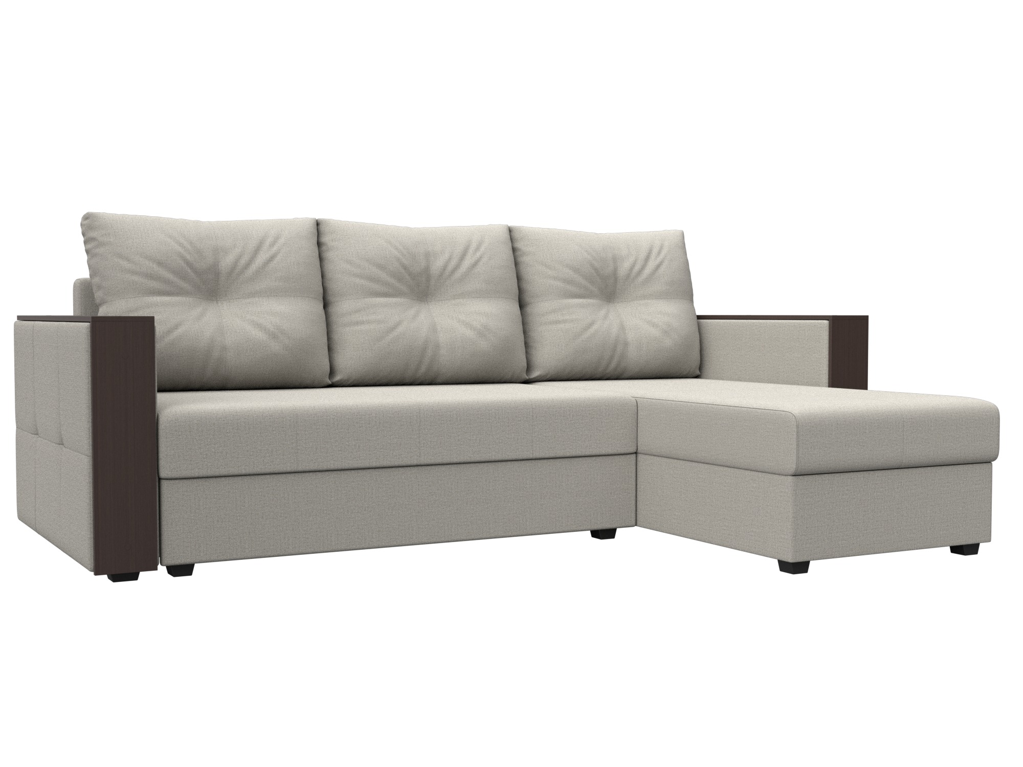 Диван угловой Валенсия Лайт правый угол Рогожка