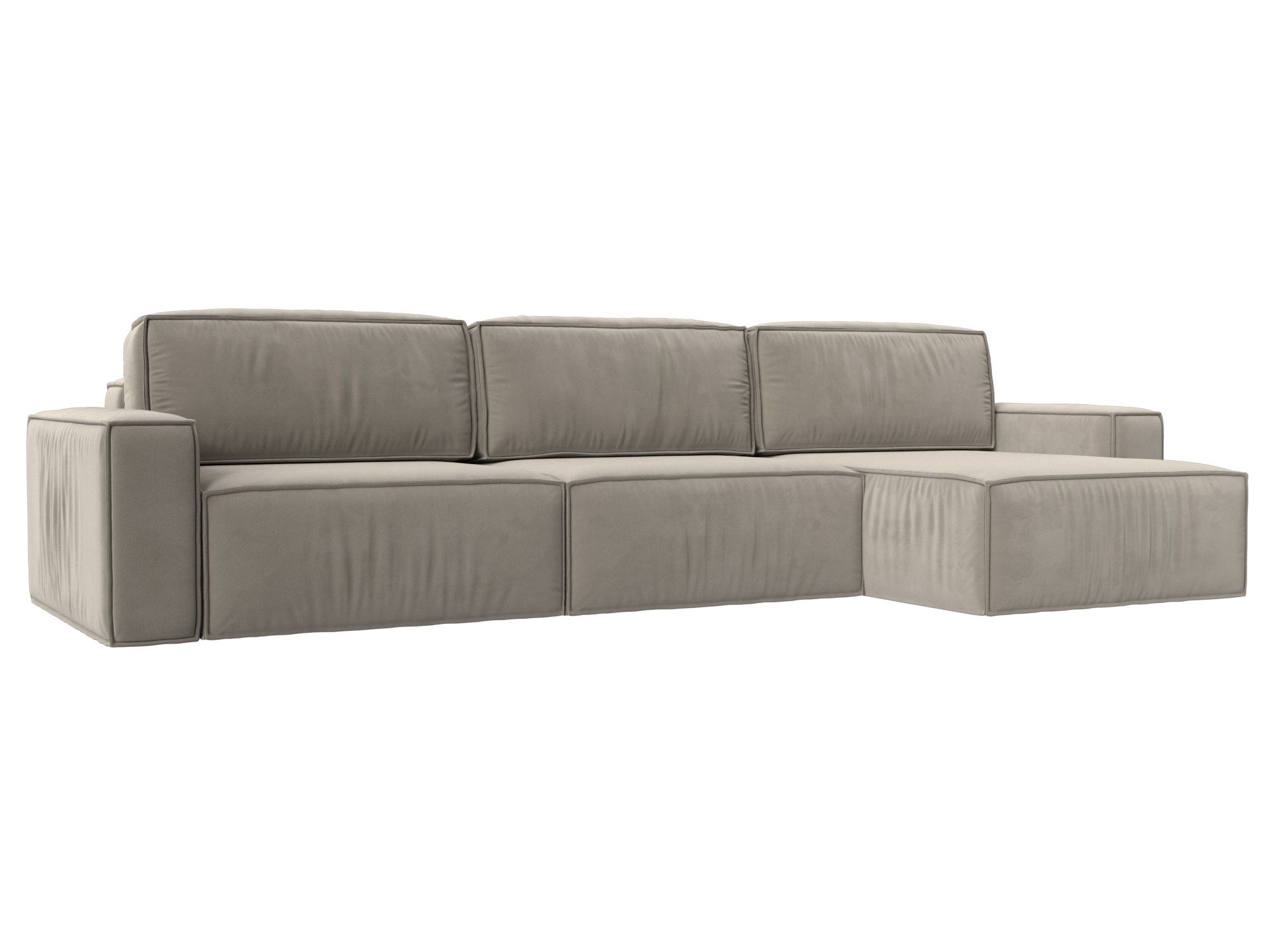 Диван угловой Прага Классик лонг правый угол Микровельвет