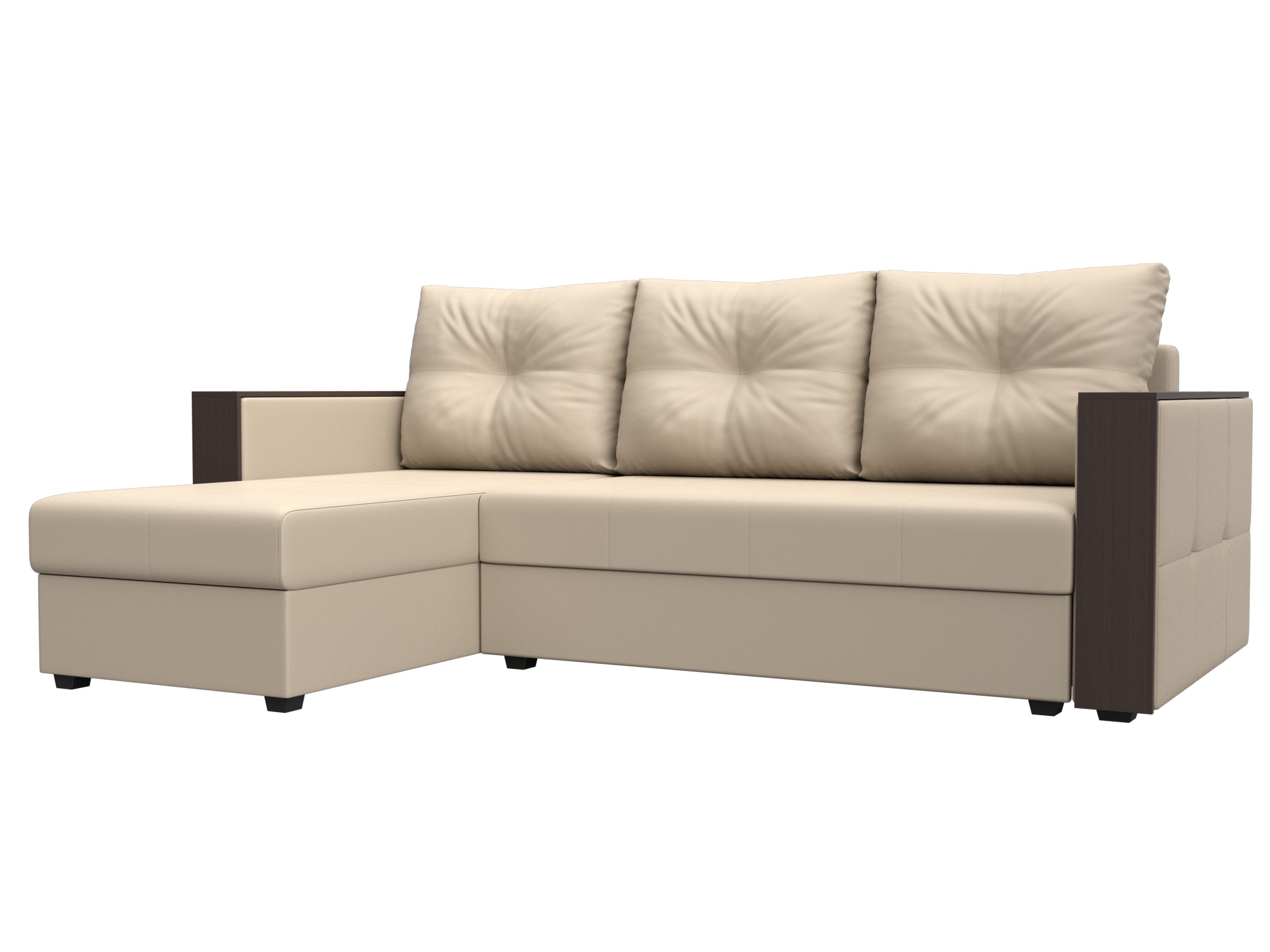 Диван угловой Валенсия Лайт левый угол Экокожа