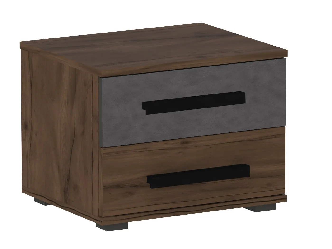 Тумба прикроватная с двумя ящиками Глазго