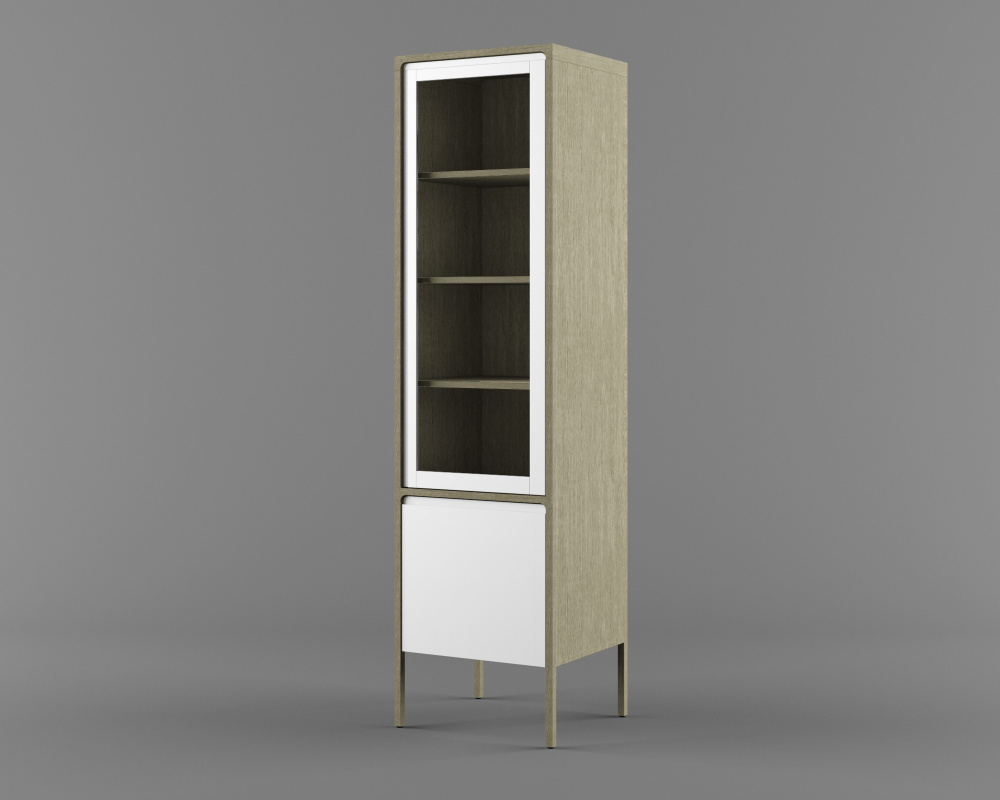 Шкаф с витриной D2 Хитроу