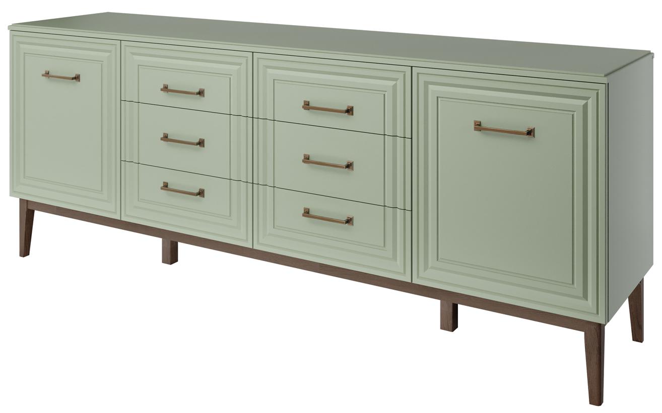 Комод Гориция 6 ящиков 2 двери