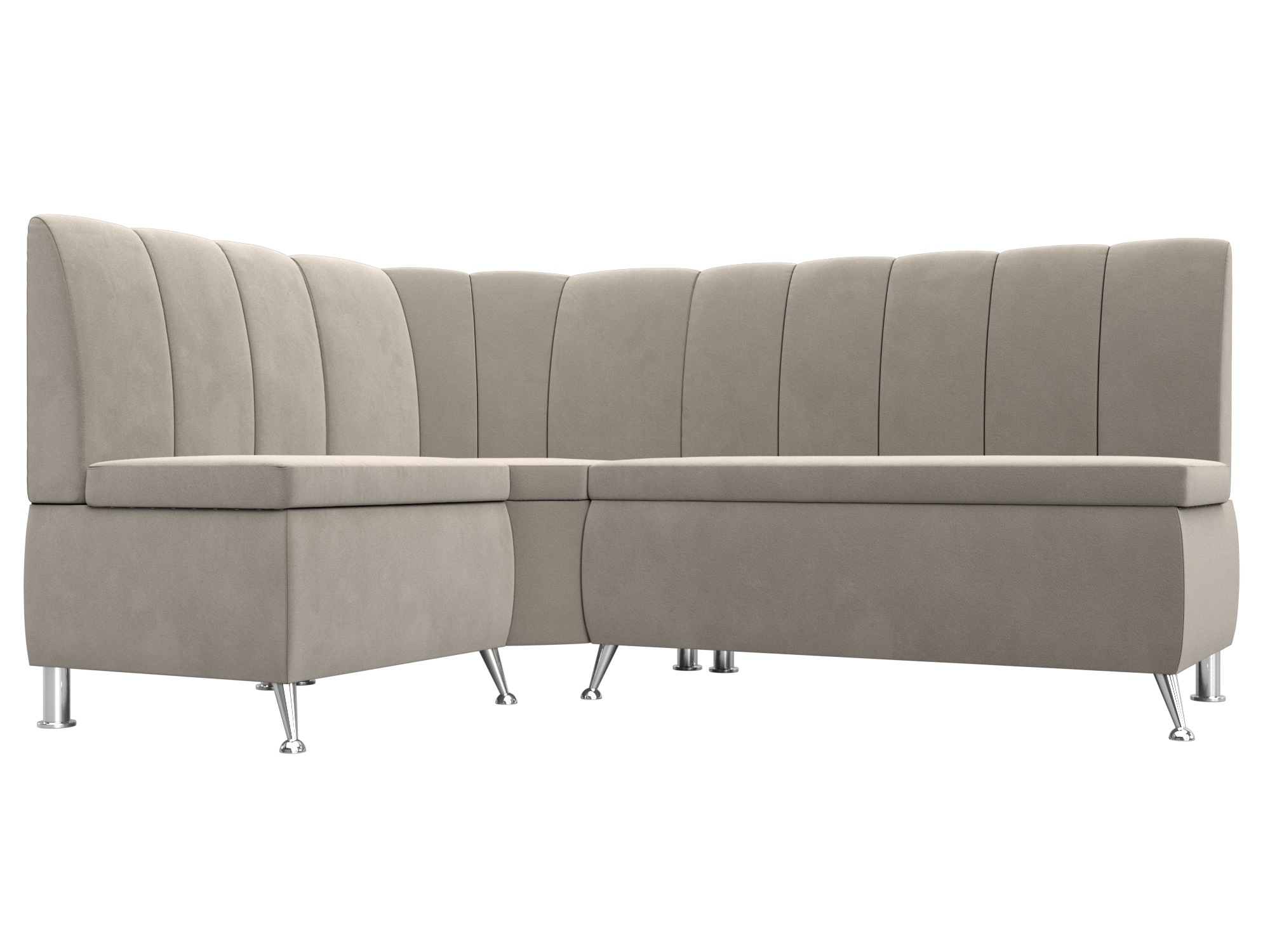 Диван кухонный угловой Кантри левый угол Микровельвет