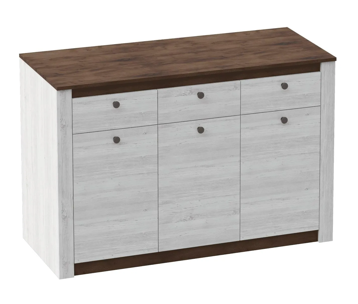 Тумба 3 дв. 3 ящ.Даллас