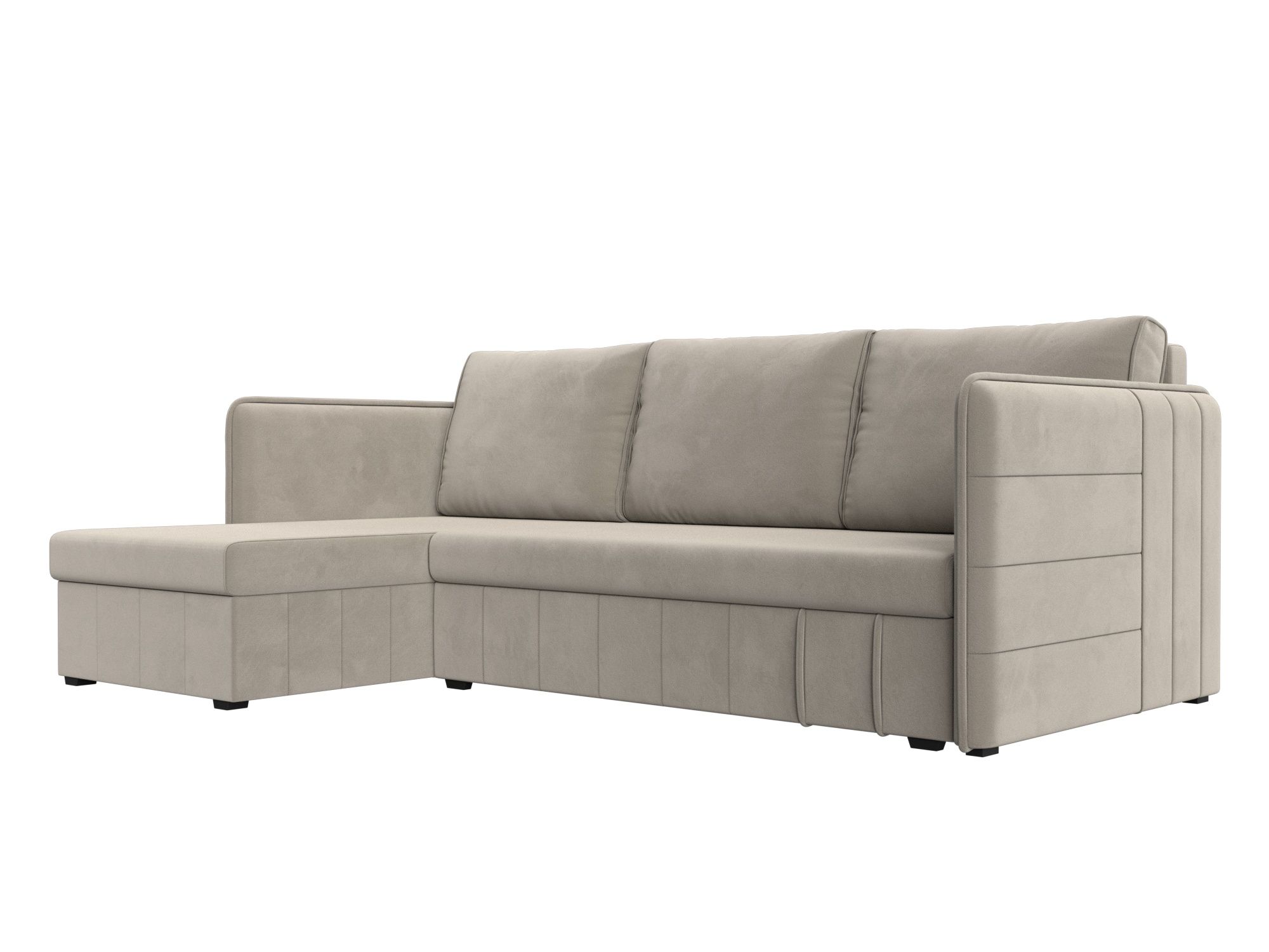 Диван угловой Слим левый угол Микровельвет