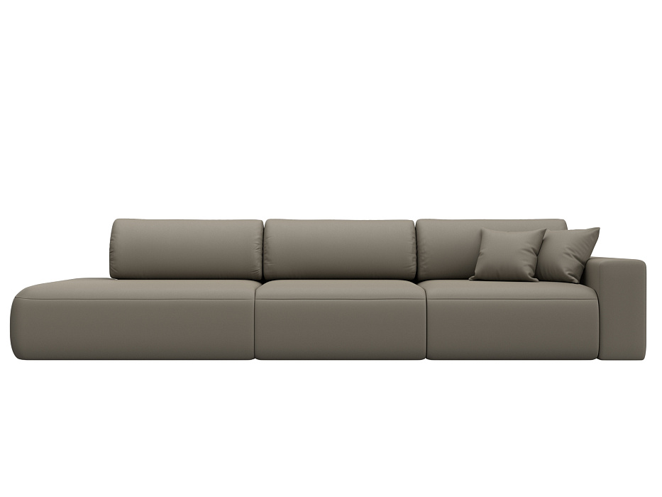 Диван прямой Лига-036 НПБ Модерн Лонг подлокотник справа Экокожа