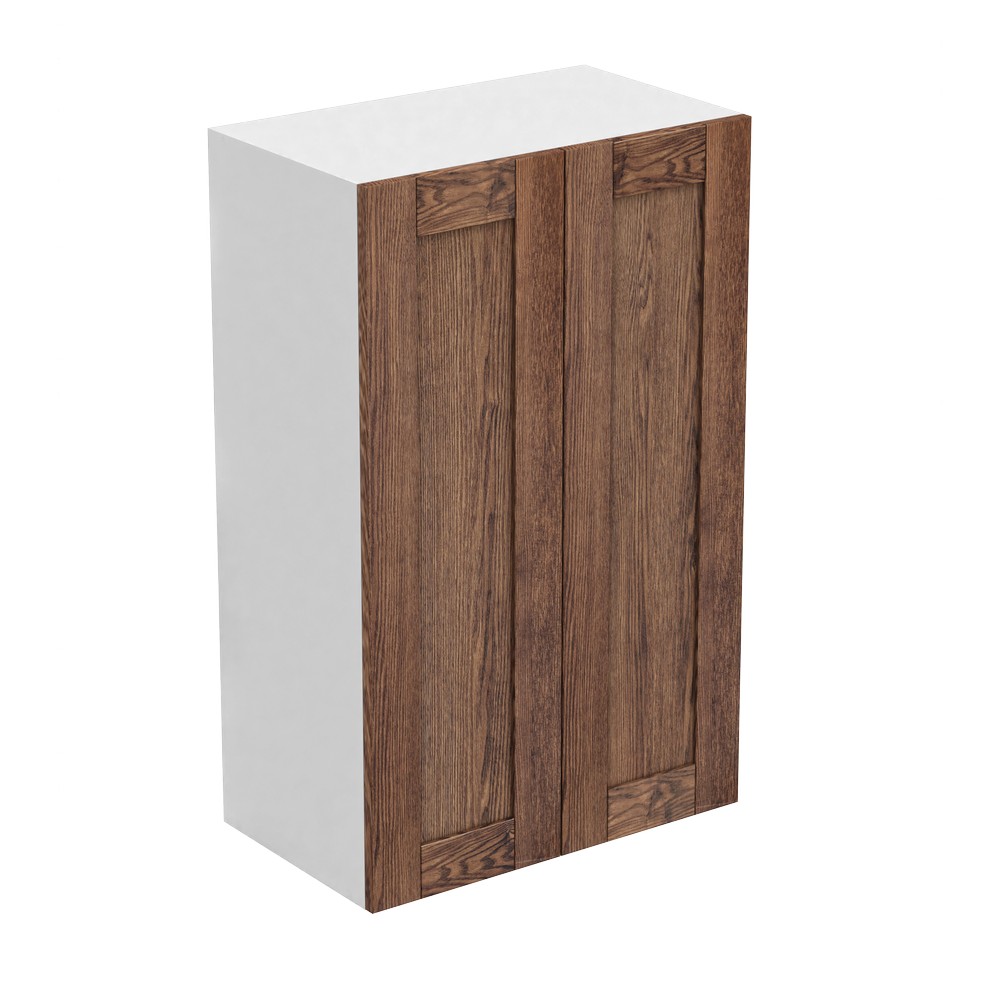 Шкаф Навесной 60х34х96 Узкий высокий + 2 полки, 2 двери