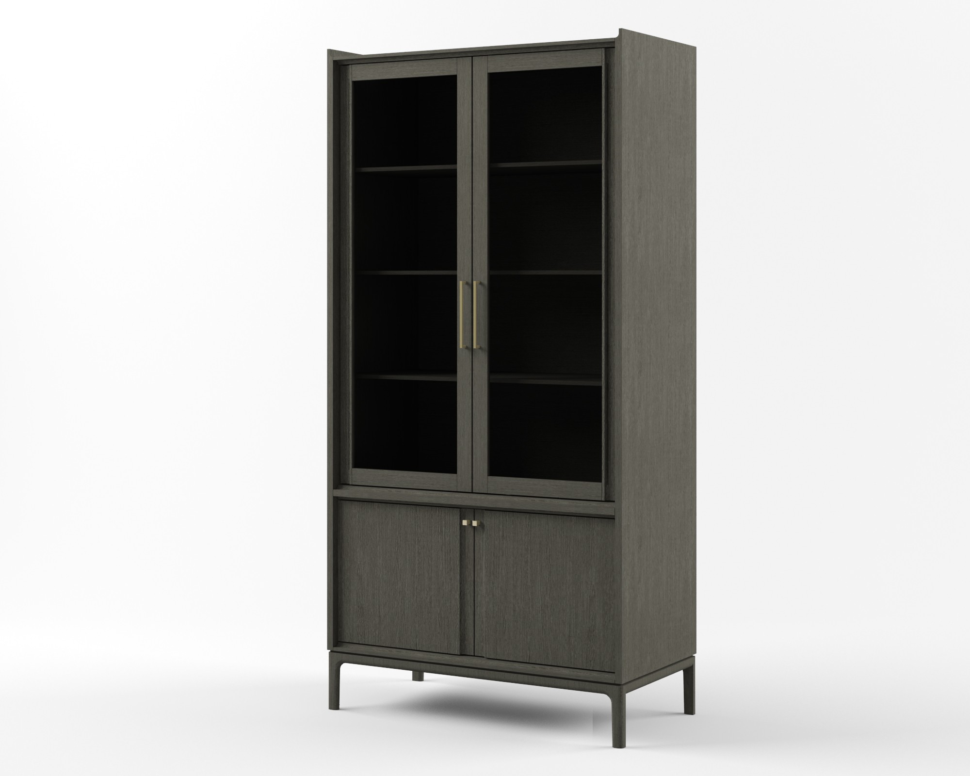 Шкаф с витриной D4 Брюгге