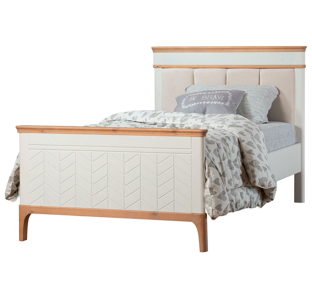 Кровать мягкая односпальная Вида №21