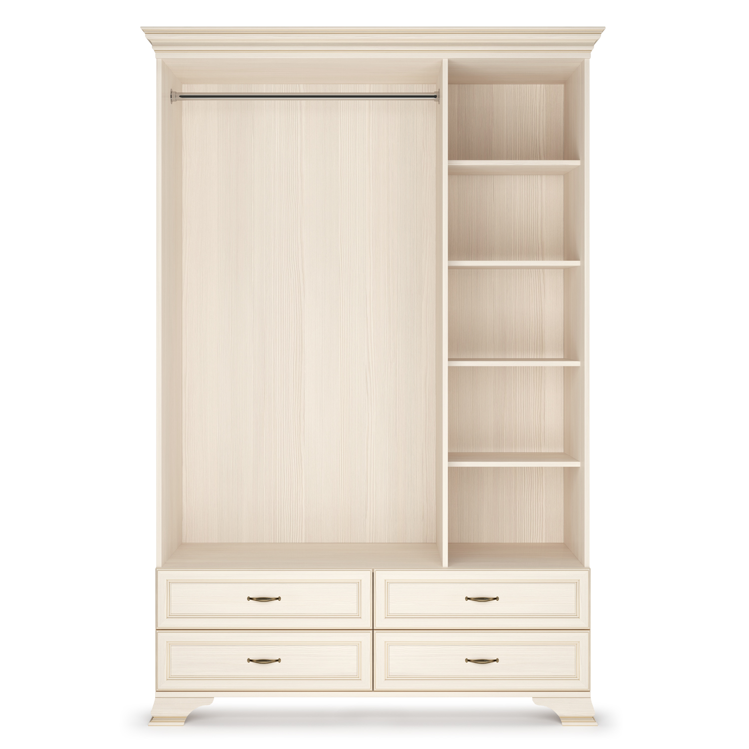 Шкаф 3-х дверный (корпус) Сиена