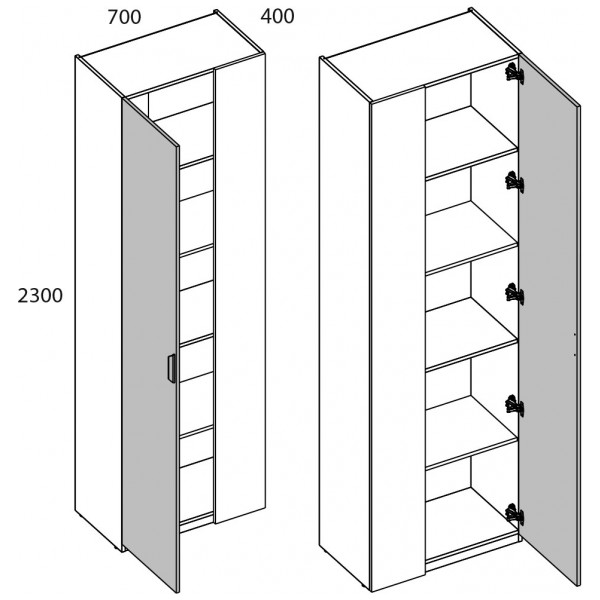 Шкаф 1D/K70 MODERN