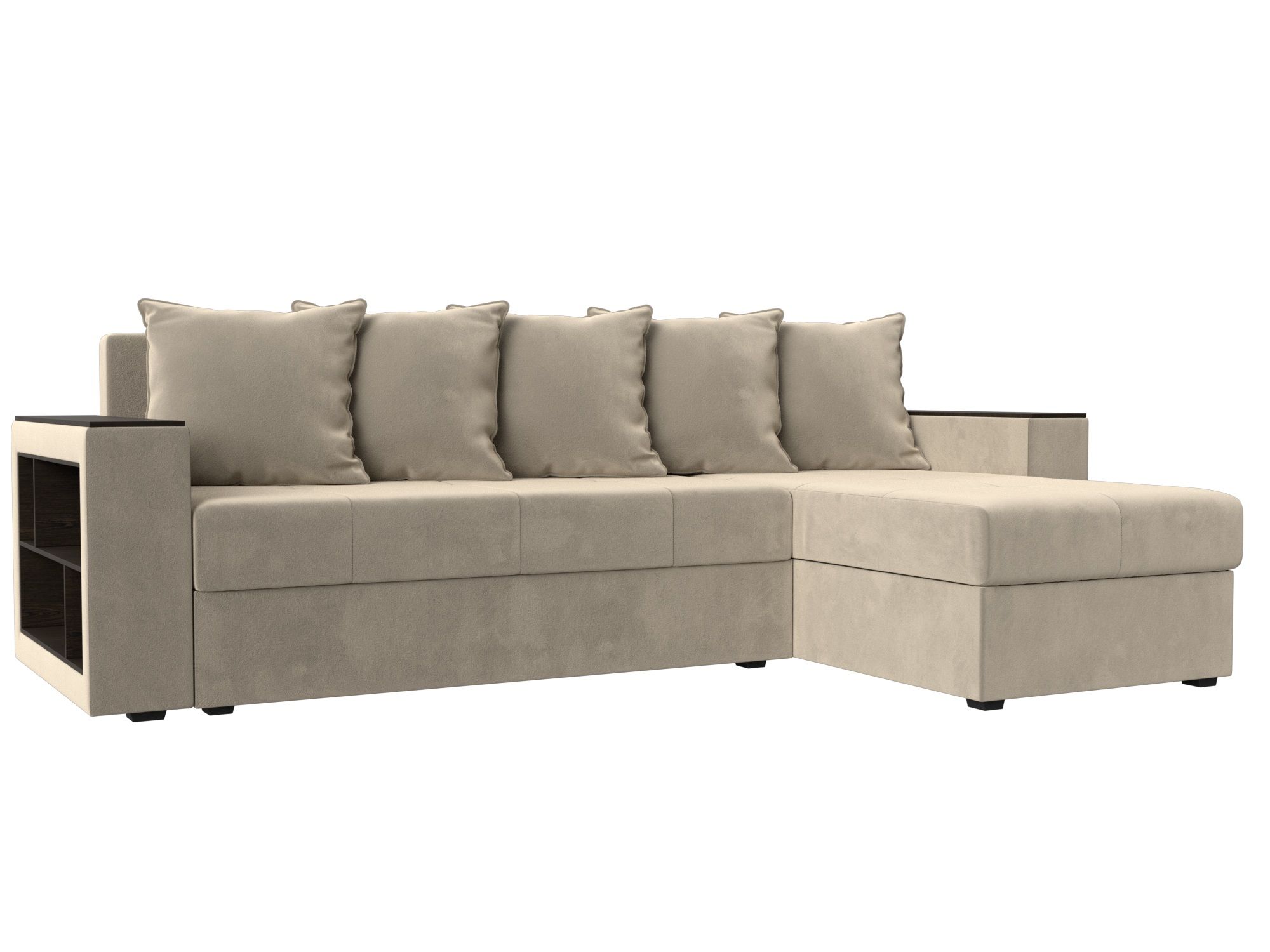 Диван угловой Дубай Лайт правый угол Микровельвет