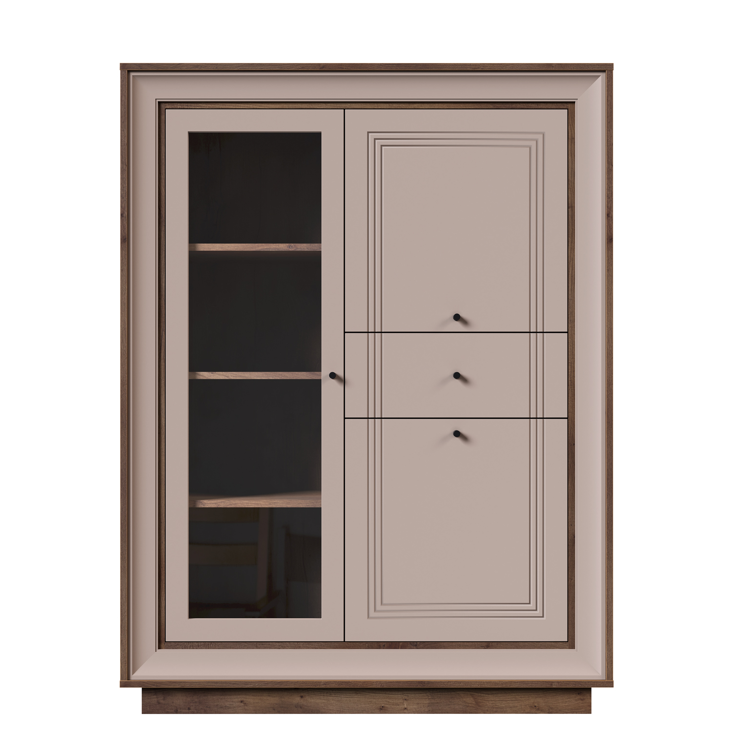 Шкаф низкий (1 стеклодверь) Прато