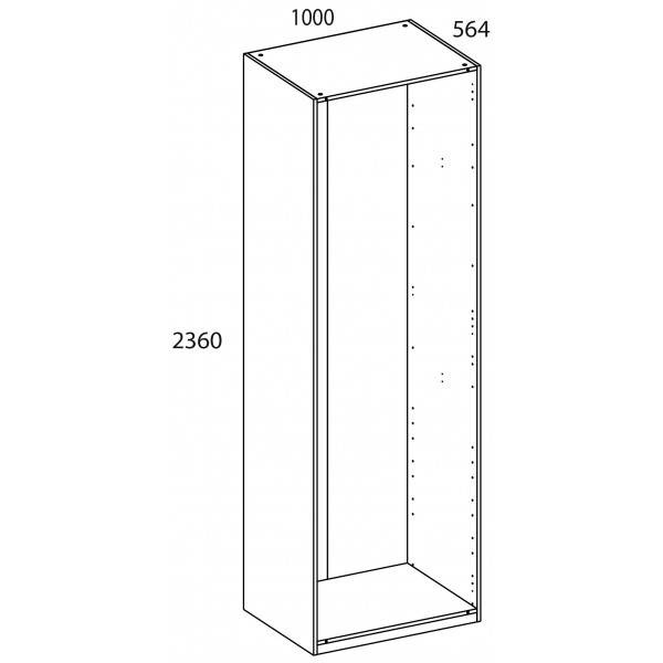 Корпус шкафа TETRA 100/236/56