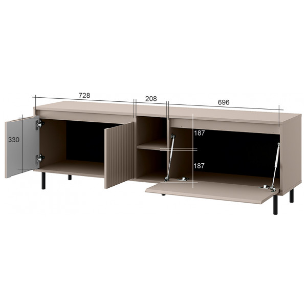 Тумба MONA RTV 3D2N