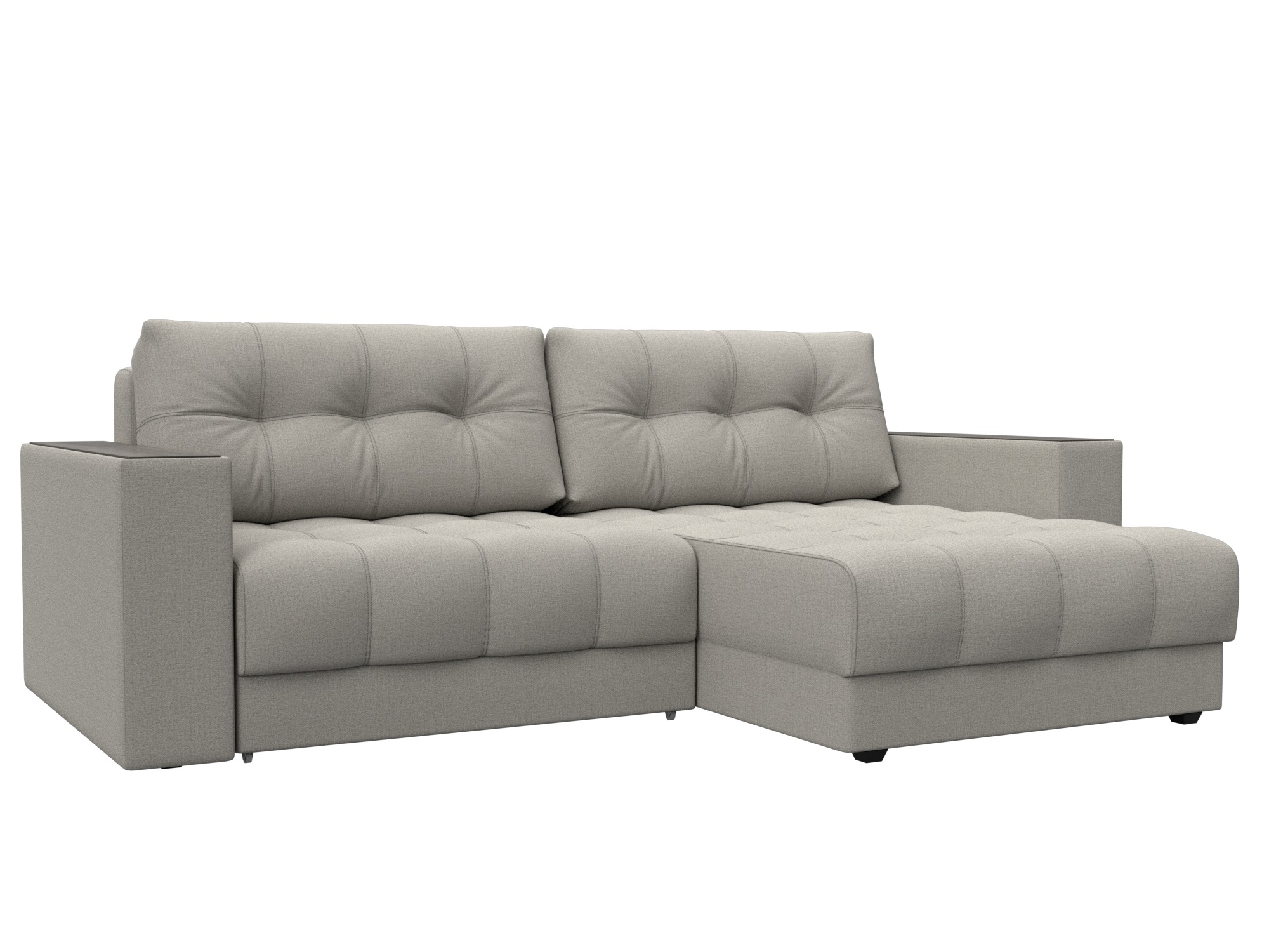 Диван угловой с декором Лига-049 НПБ Рогожка