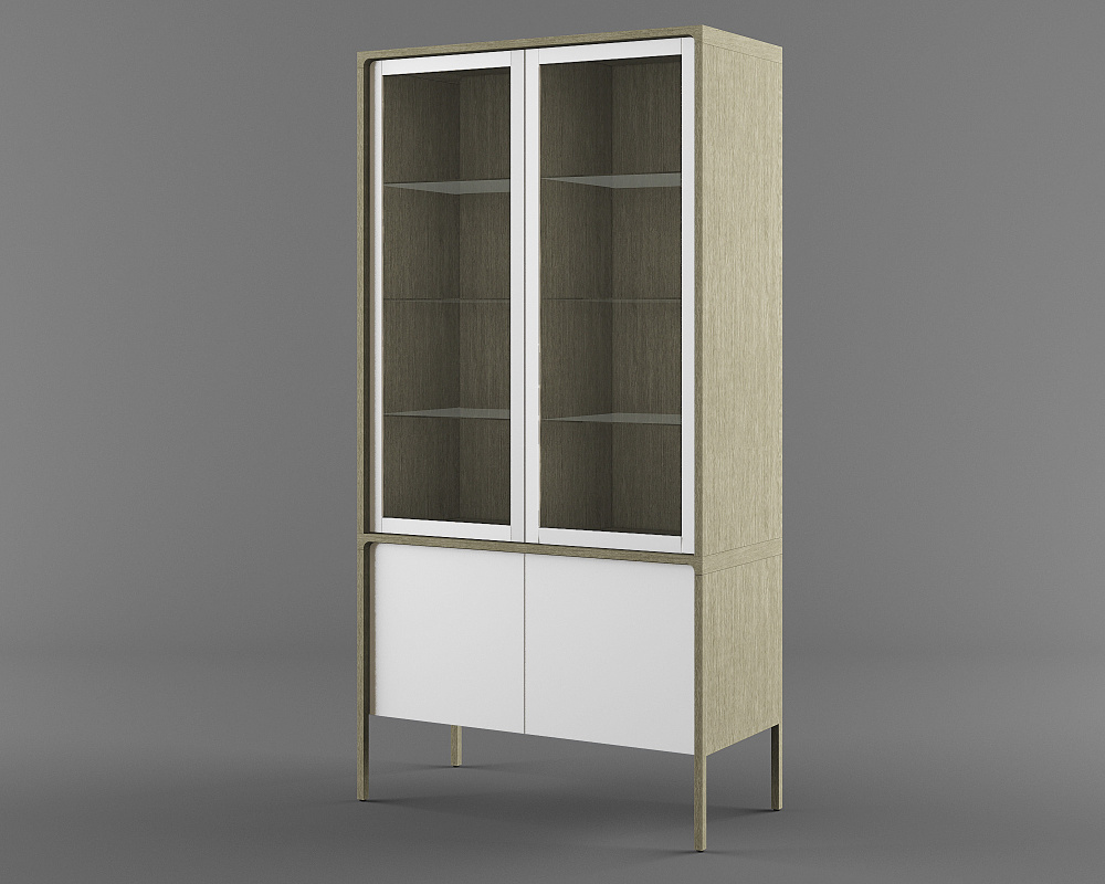 Шкаф с витриной D4 Хитроу