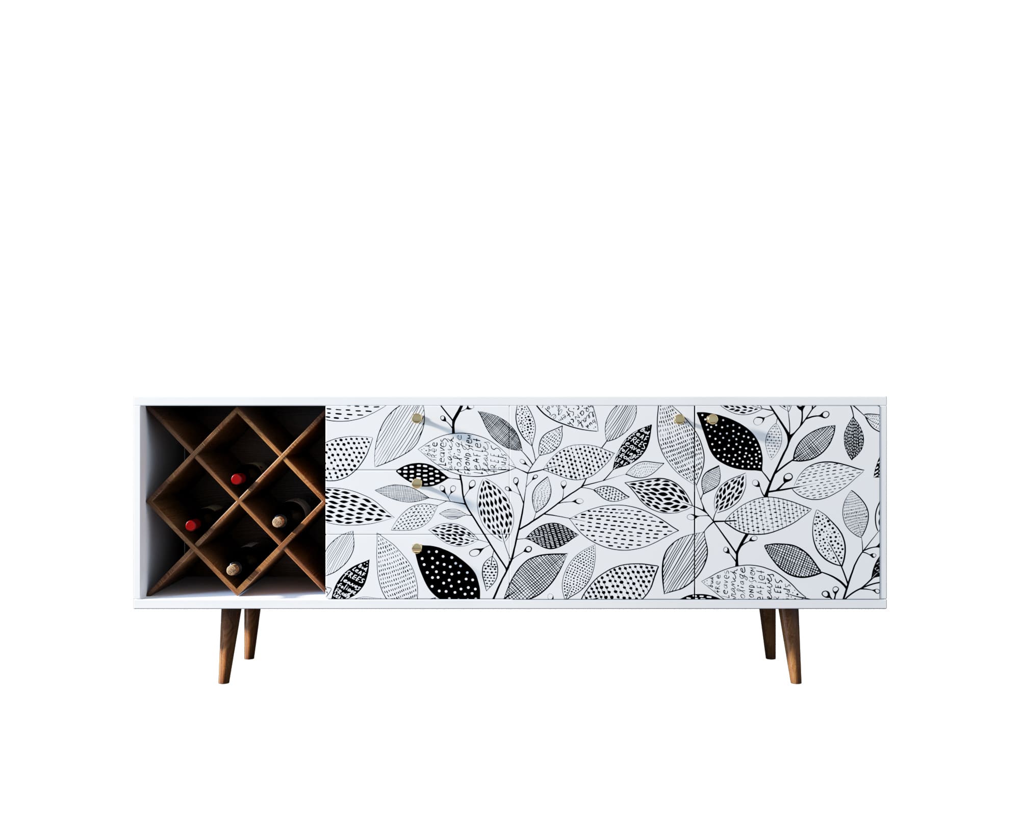 Комод Berber удлиненный с бутылочницей BB15