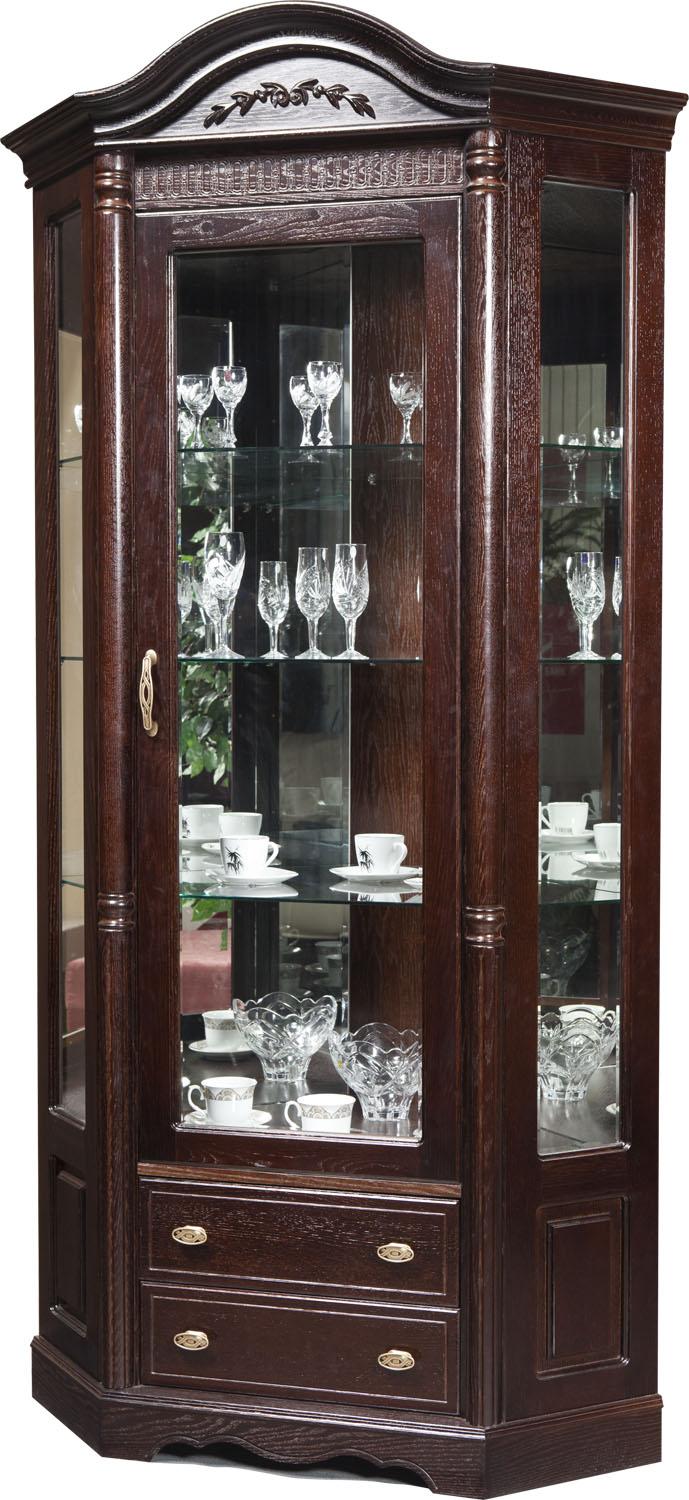 Шкаф-витрина угловая Паола БМ2.671.0.07(2115)