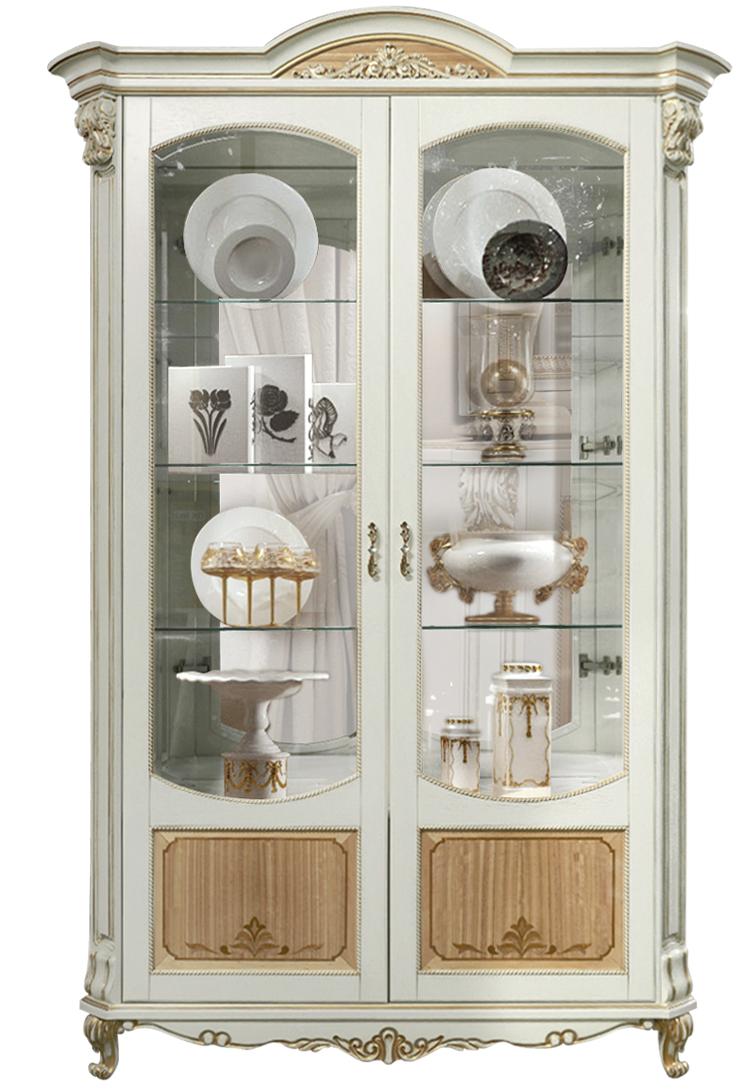 Шкаф-витрина 2д Альба П4.485.0.05 (П485.05)