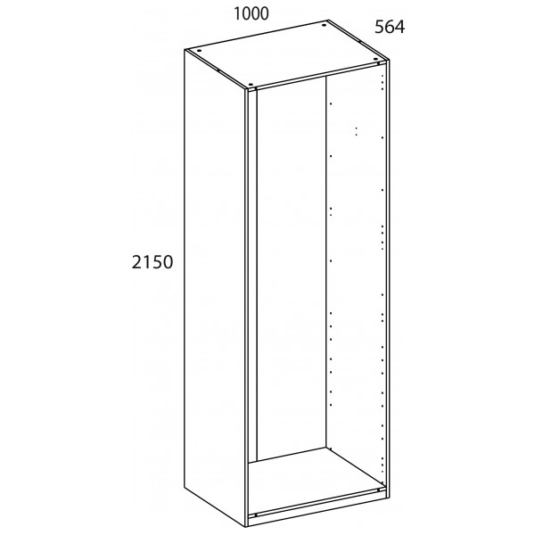 Корпус шкафа TETRA 100/215/56