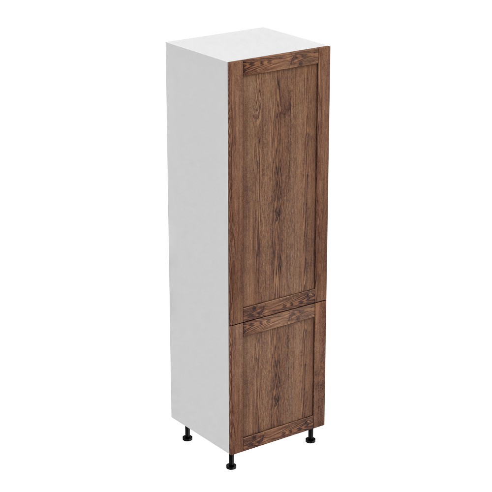 Высокий шкаф 60х56х204 +  2 полки + 2 двери