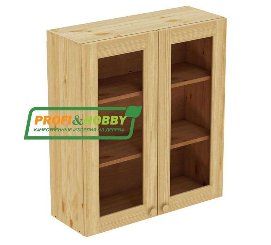 Шкаф настенный 2 двери 800*900 стекло