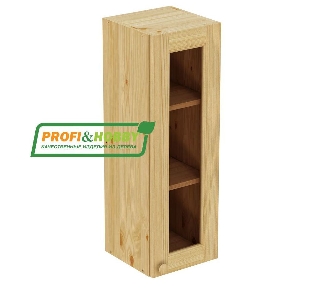 Шкаф настенный 1 дверь 300*900 стекло