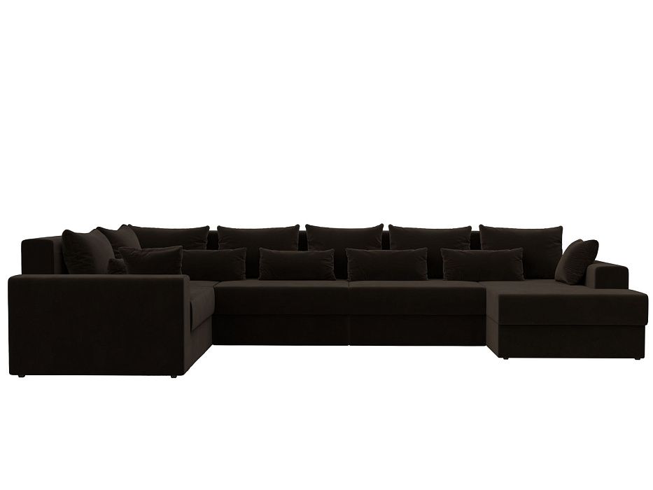 Диван П-образный Майами правый угол Микровельвет