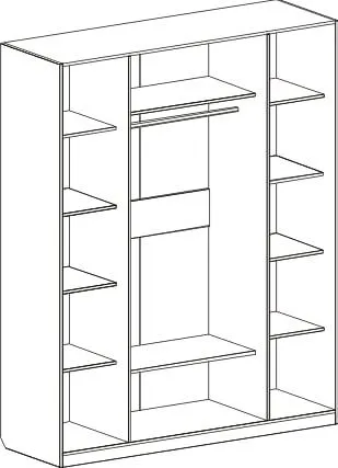 Шкаф 4х дверный Николь