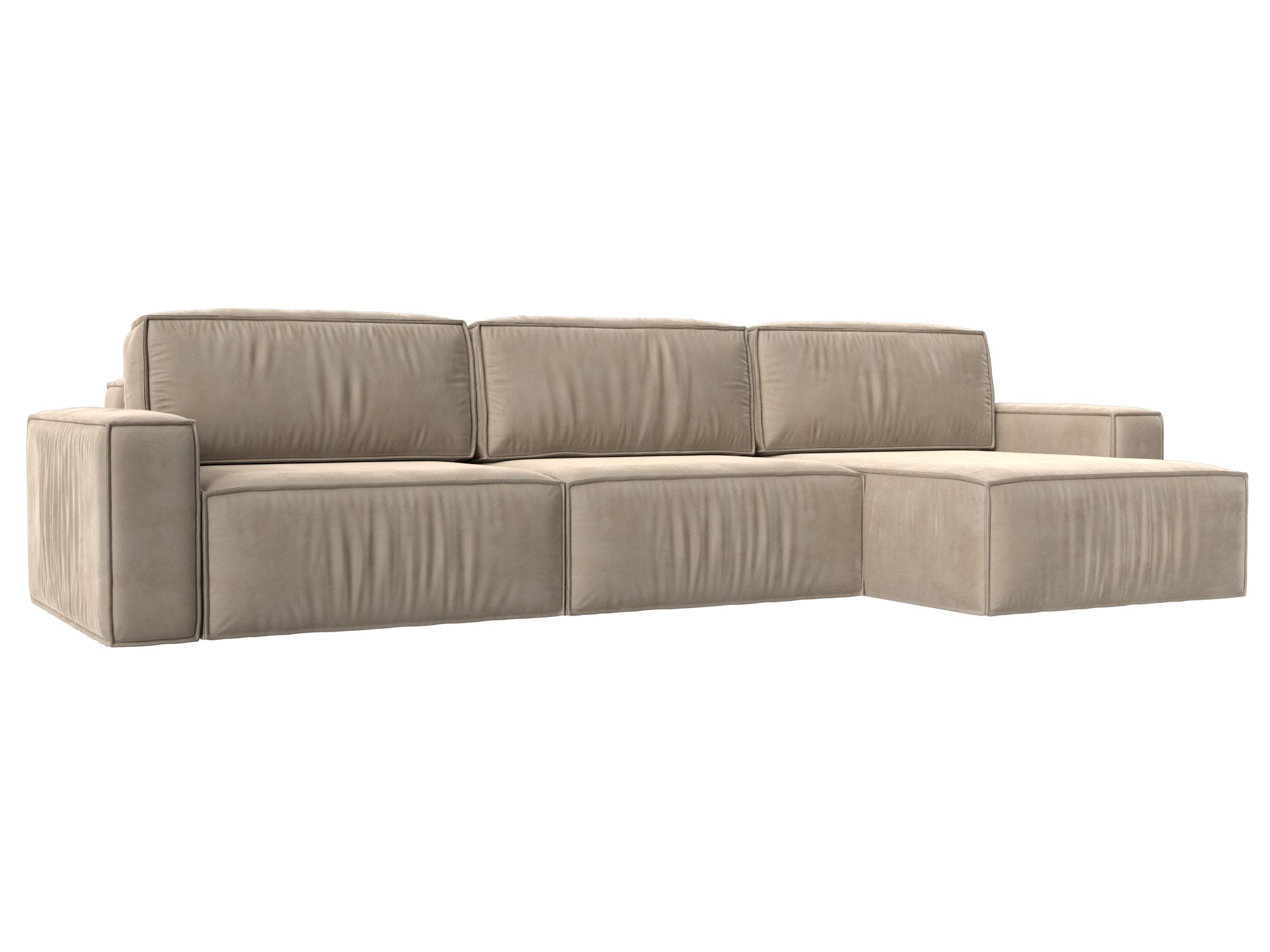 Диван угловой Прага Классик лонг правый угол Велюр