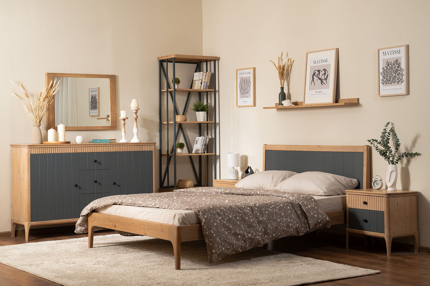 Кровать двуспальная Вида №23