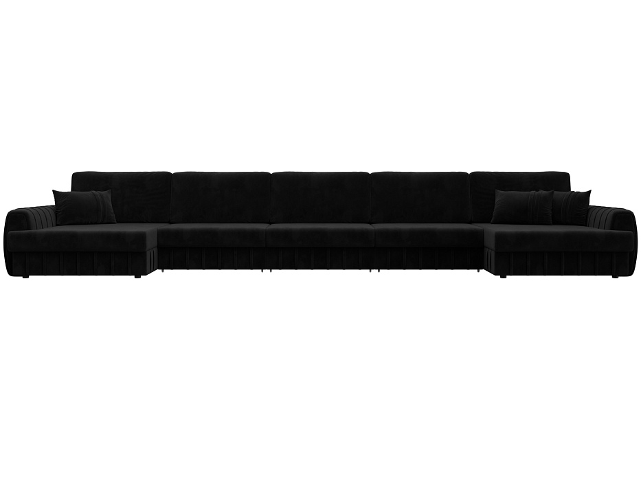 Диван П-образный Лига-057 НПБ МегаЛонг Велюр