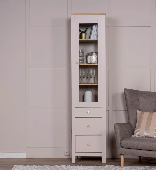 Шкаф САГА с витриной 50