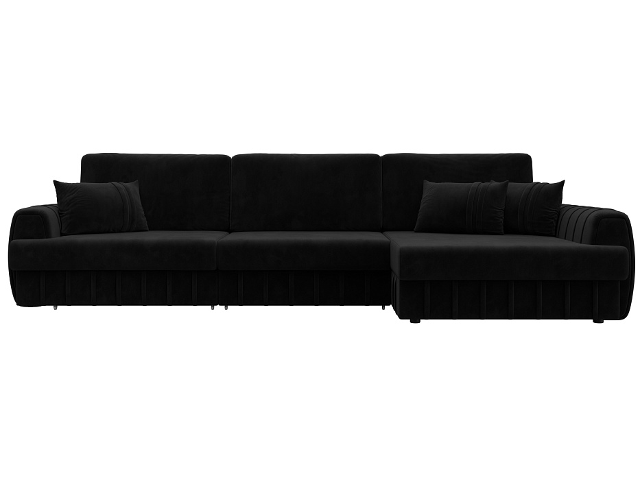 Диван угловой Лига-057 НПБ Лонг угол правый Велюр