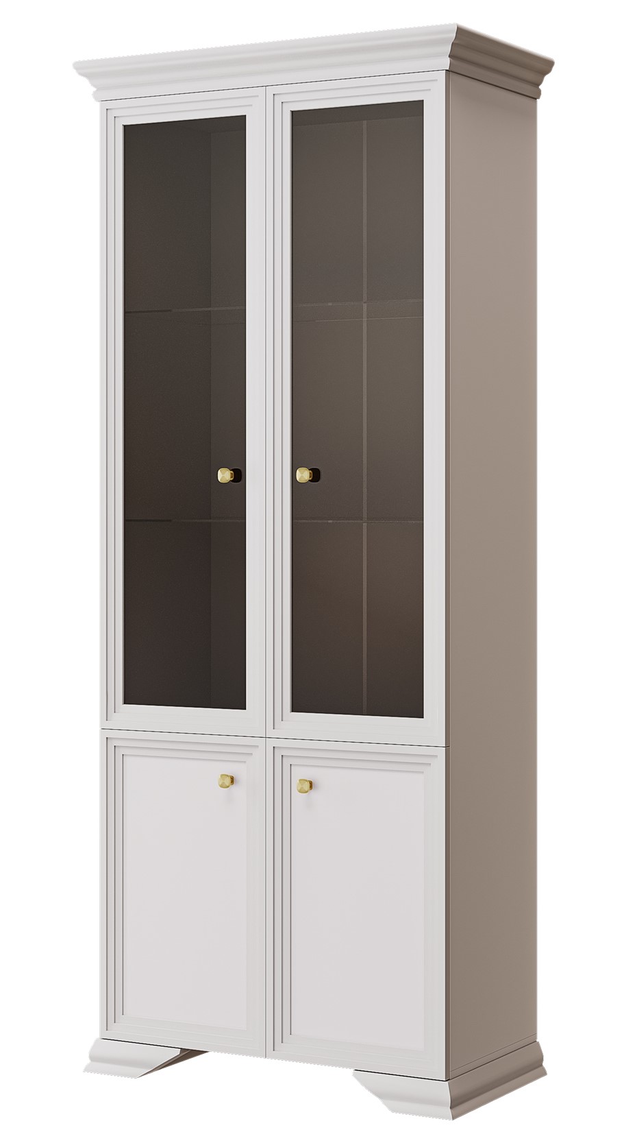 Шкав с витриной Орландо двухдверный