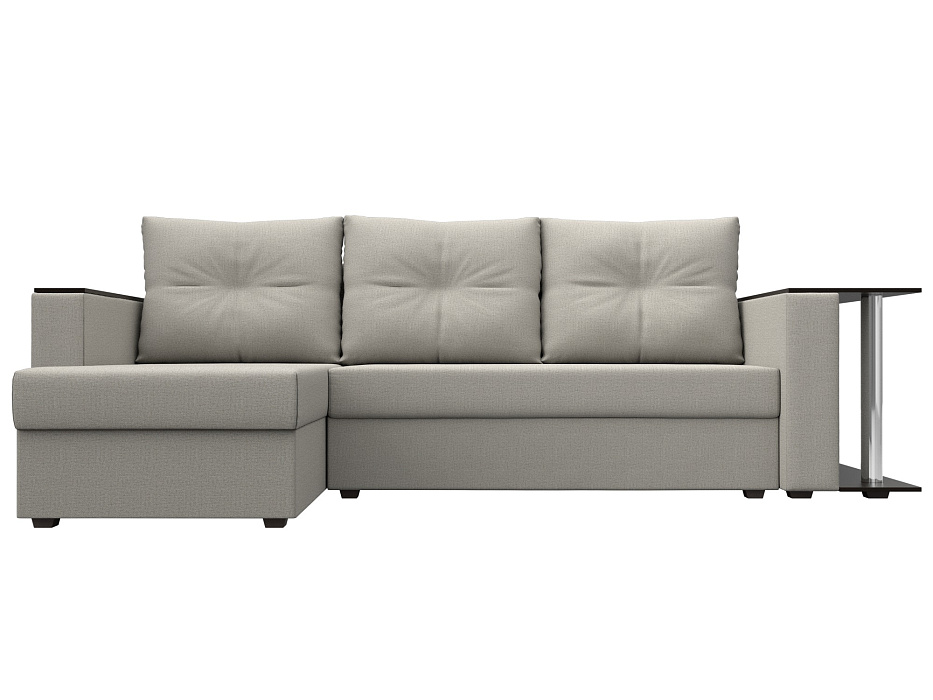 Диван угловой Атланта со столом левый угол Рогожка