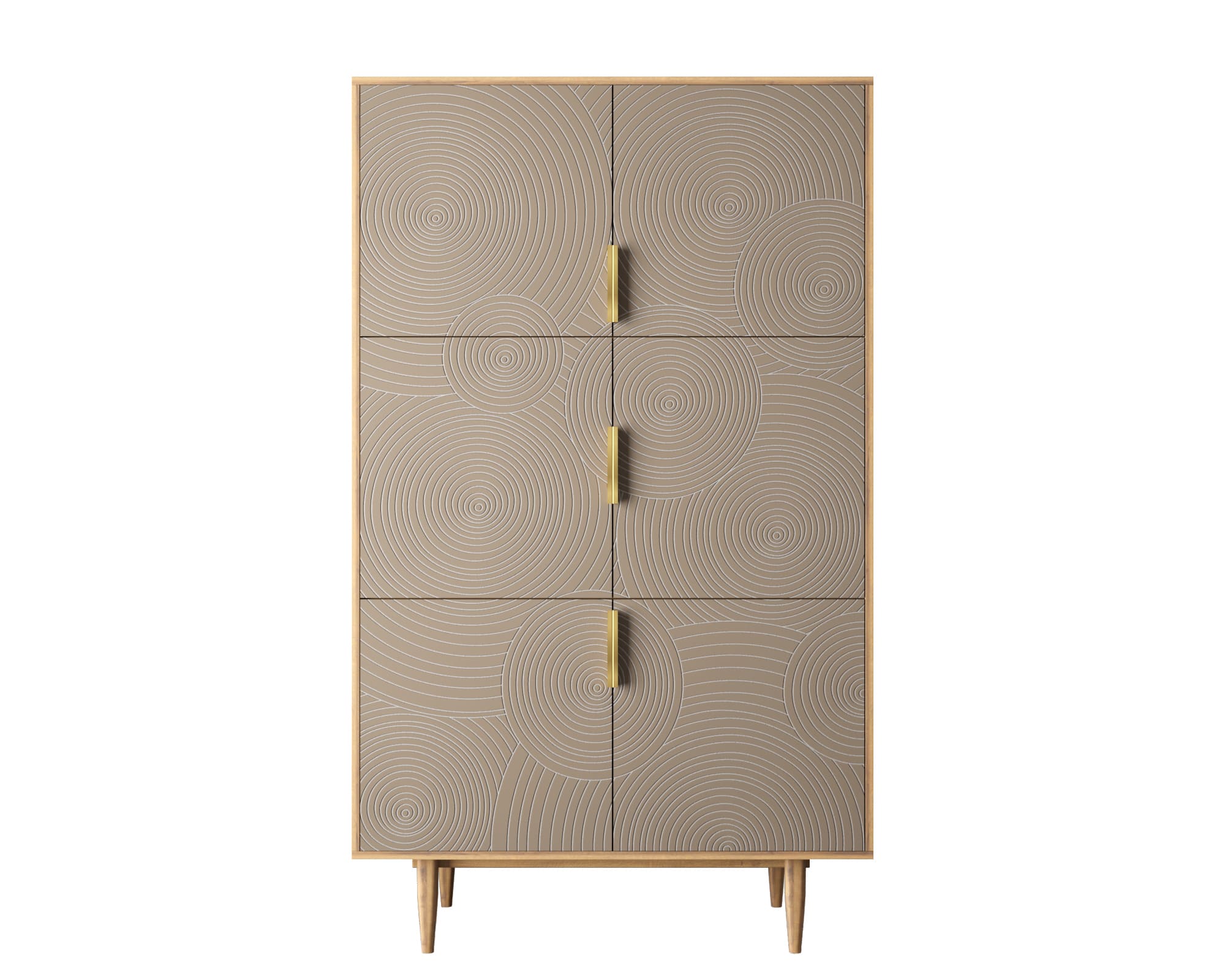 Большой комод с шестью дверками Line R20