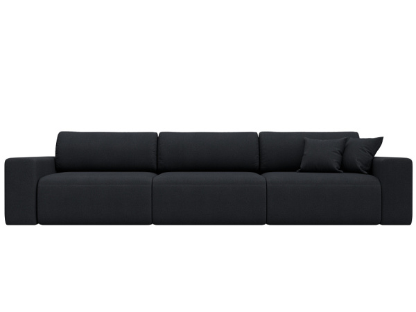 Диван прямой Лига-036 НПБ Классик Лонг Замша (JOLY 16 темно-серый)