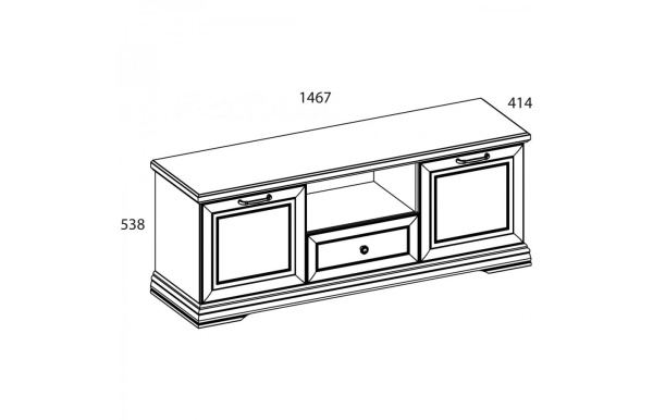 Тумба RTV 2D1SN SEVILLA