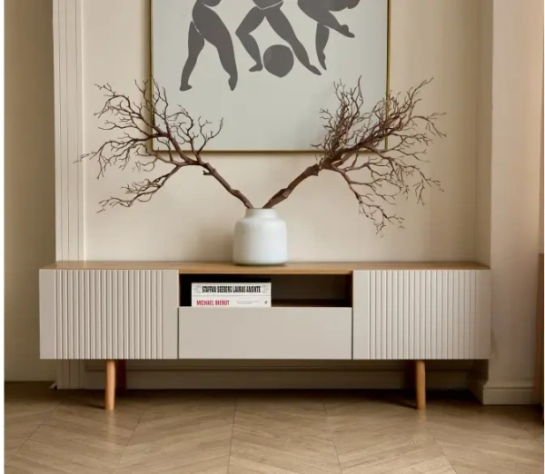 Тумба ТВ Сканди - 1 (Кашемир/Дуб вотан)