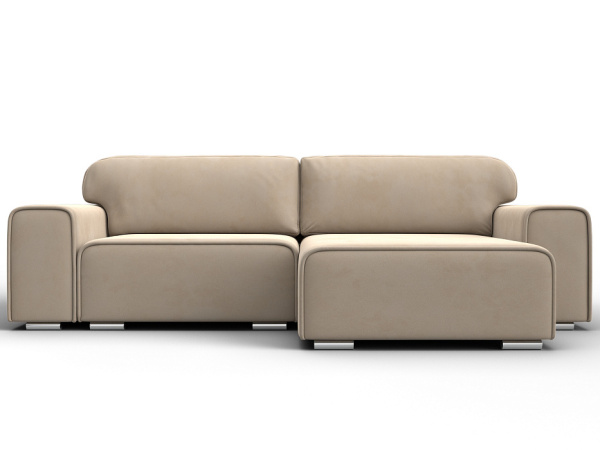 Диван угловой Лига-029 Велюр (SEVEN 729 бежевый)