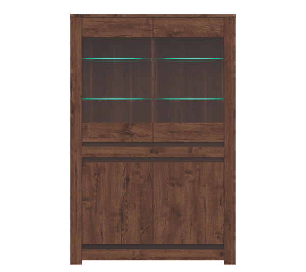 Шкаф с подсветкой KADA S404-REG2W2D