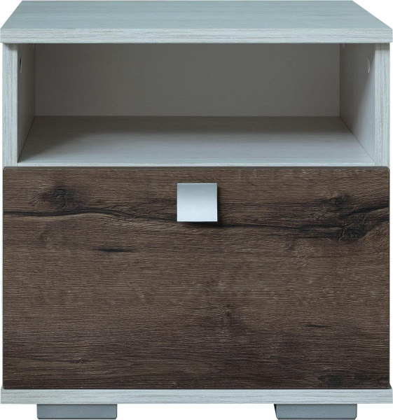 Тумба прикроватная Сорренто П6.949.1.04 (Дуб Бордо лайт + Дуб Монастырский)