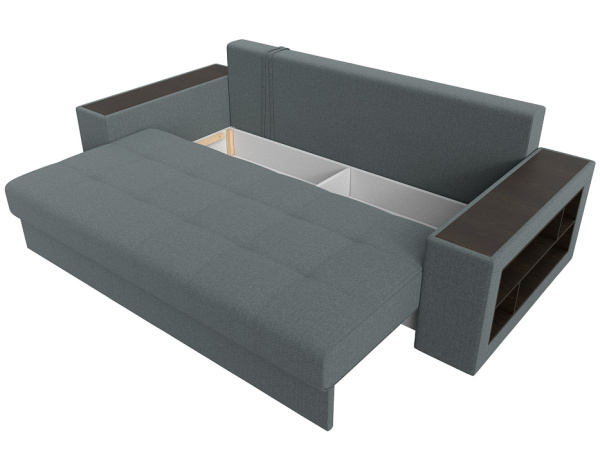 Диван прямой Дубай полки справа Рогожка